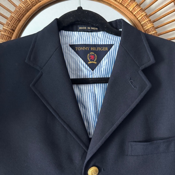 Tommy Hilfiger school boy blazer size medium larger navy blue gold buttons - Picture 9 of 12